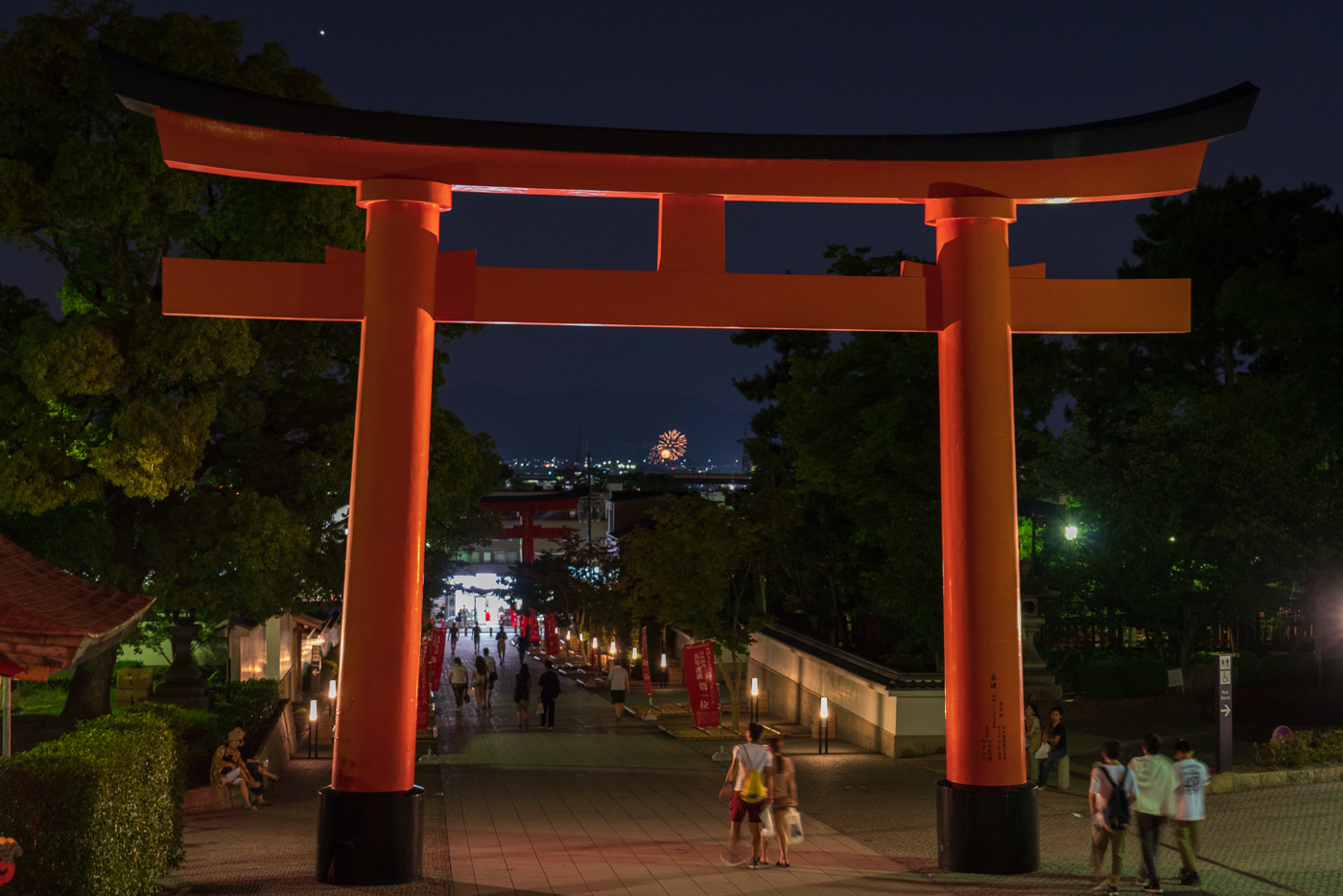 Fireworks Tori Gate
