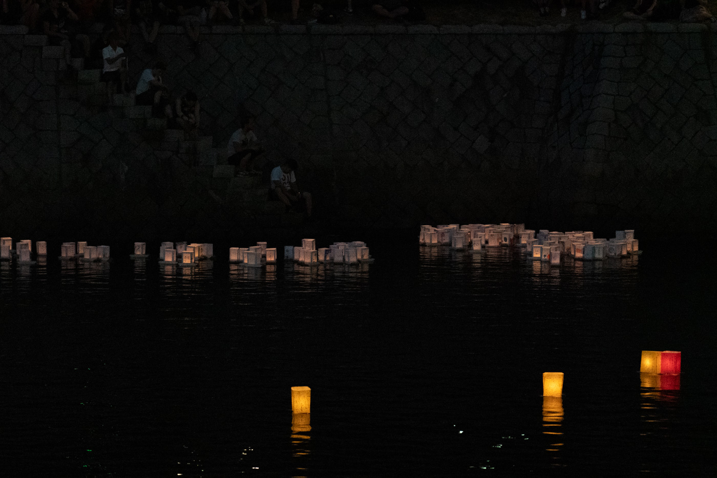 Lanterns River Night